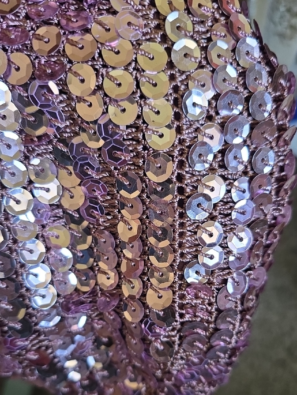 Sequined Mini Shoulder Bag in Light Pink - Picture 4 of 6
